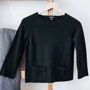 3/$20 Ann Taylor Black Knit Sweater (Size XSP)